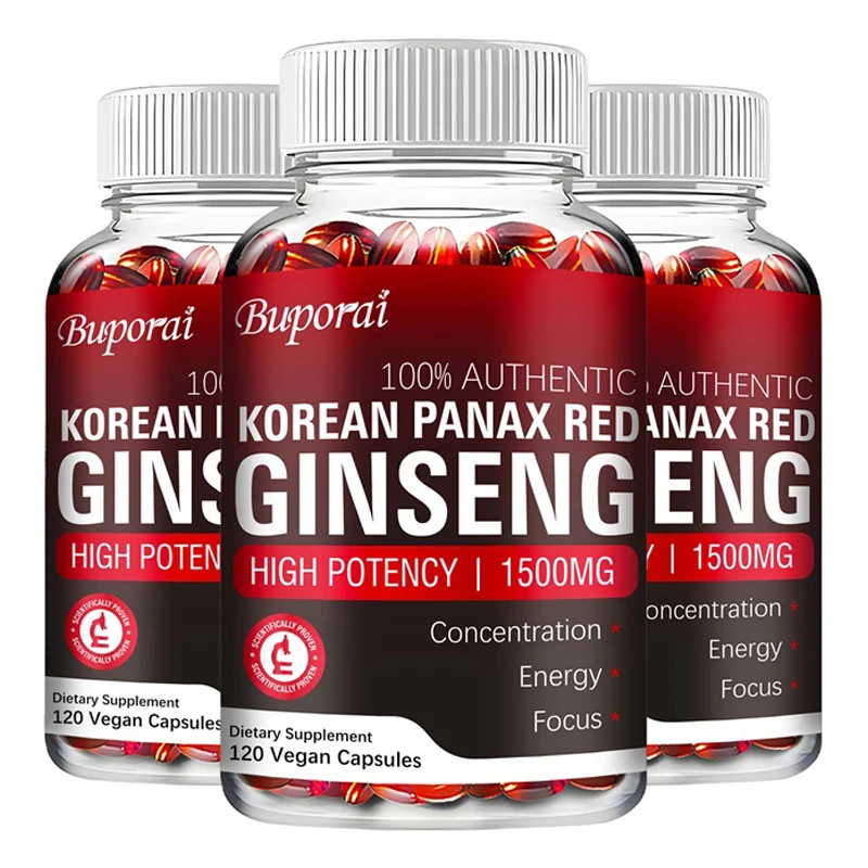 Ginkgo Biloba Extract - 韓国産紅参カプセル - エネルギー、気分、スタミナ、パフォーマンスを高め、メンタルヘルスをサポート