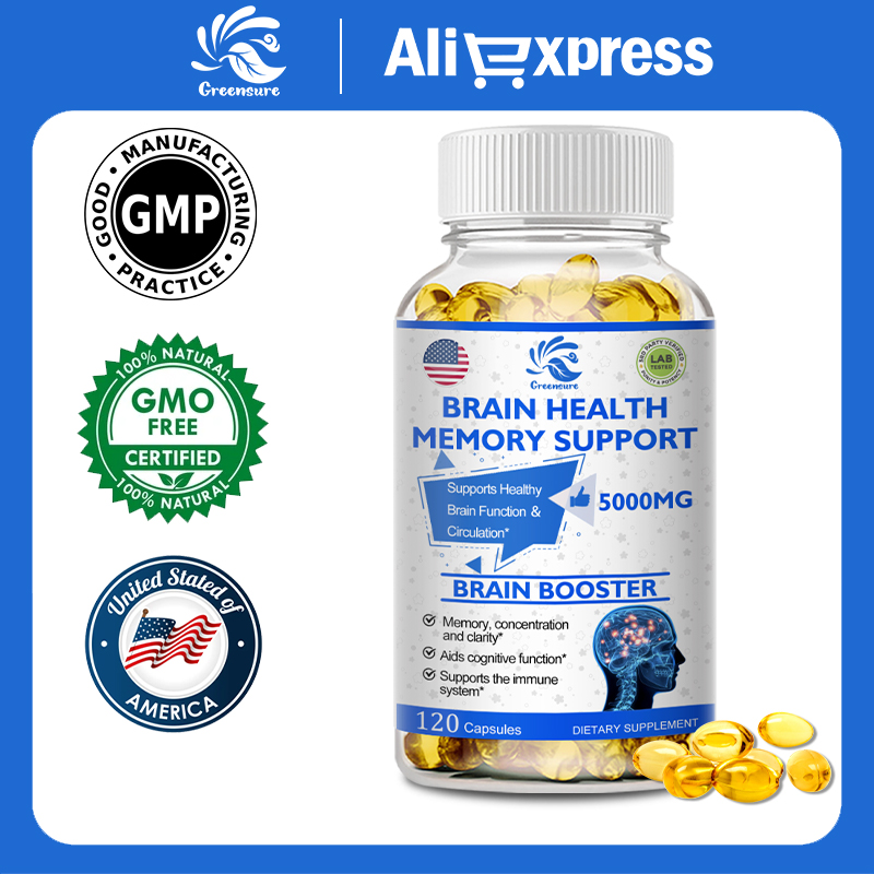 Ginkgo Biloba Extract - イチョウ葉B6を含む脳カプセル、記憶、集中力、知性、脳機能の健康