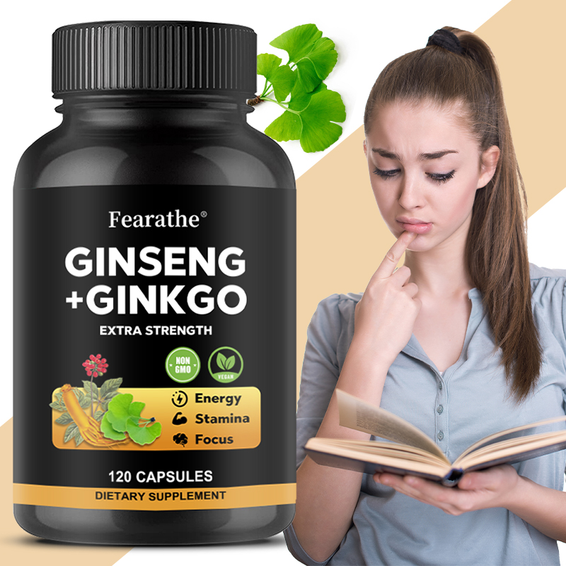 高麗人参 + イチョウ葉複合カプセル - 男性と女性のための - Ginkgo Biloba Extract のレビューと価格