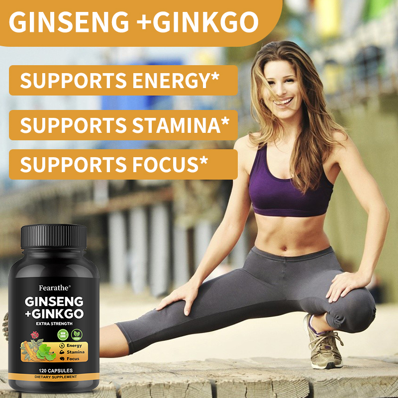 高麗人参 + イチョウ葉複合カプセル - 男性と女性のための - Ginkgo Biloba Extract のレビューと価格