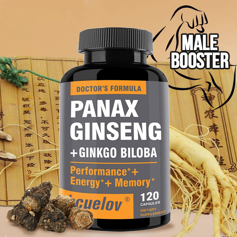 高麗人参とイチョウの抽出物カプセルは、エネルギーと活力、アン - Ginkgo Biloba Extract のレビューと価格