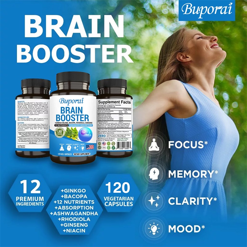 脳機能向上サプリメント - 記憶力、脳の曇りを軽減、集中力、 - Ginkgo Biloba Extract のレビューと価格